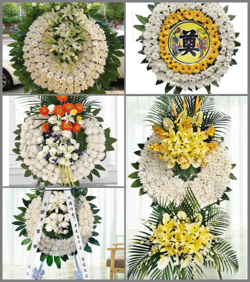 广东肇庆市怀集县大岗镇上亭村花圈速递
